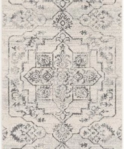 Well Woven Valentina Oriental Medallion Pattern Ivory Grey Kilim-Style Rug 23 Well Woven Valentina Oriental Medallion Pattern Ivory Grey Kilim-Style Rug