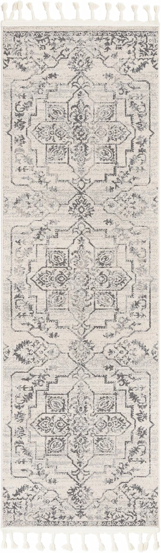 Well Woven Valentina Oriental Medallion Pattern Ivory Grey Kilim-Style Rug 12 Well Woven Valentina Oriental Medallion Pattern Ivory Grey Kilim-Style Rug