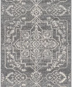 Well Woven Valentina Oriental Medallion Pattern Grey Kilim-Style Rug 23 Well Woven Valentina Oriental Medallion Pattern Grey Kilim-Style Rug