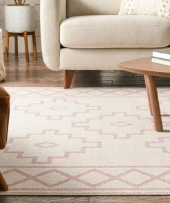 Well Woven Mica Southwestern Tribal Geometric Blush Kilim-Style Rug 14 Well Woven Mica Southwestern Tribal Geometric Blush Kilim-Style Rug