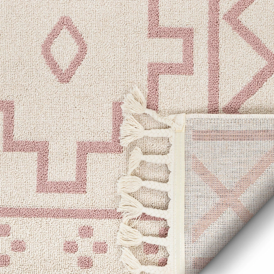 Well Woven Mica Southwestern Tribal Geometric Blush Kilim-Style Rug 3 Well Woven Mica Southwestern Tribal Geometric Blush Kilim-Style Rug