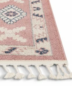 Well Woven Global Kaya Southwestern Tribal Medallion Blush Kilim-Style Rug