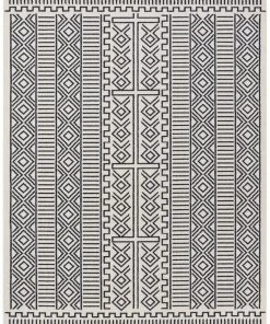 Well Woven Dora Tribal Moroccan Geometric Dark Blue Kilim-Style Rug Global