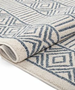 Well Woven Dora Tribal Moroccan Geometric Light Blue Kilim-Style Rug Global