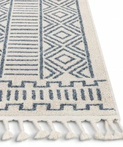 Well Woven Dora Tribal Moroccan Geometric Light Blue Kilim-Style Rug Global
