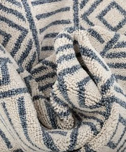 Well Woven Dora Tribal Moroccan Geometric Light Blue Kilim-Style Rug Global