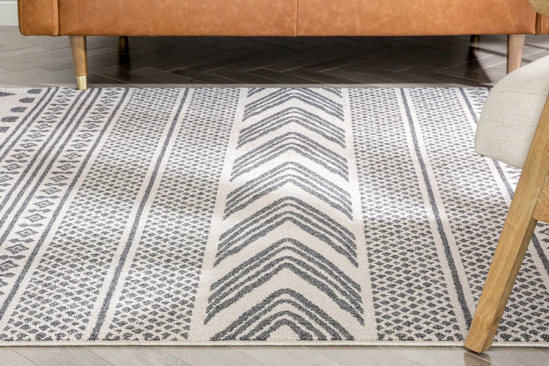 Well Woven Cruce Tribal Moroccan Geometric Grey Kilim-Style Rug 6 Well Woven Cruce Tribal Moroccan Geometric Grey Kilim-Style Rug