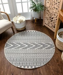 Well Woven Cruce Tribal Moroccan Geometric Grey Kilim-Style Rug 35 Well Woven Cruce Tribal Moroccan Geometric Grey Kilim-Style Rug