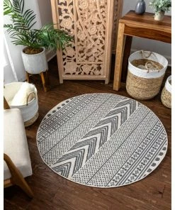 Well Woven Cruce Tribal Moroccan Geometric Grey Kilim-Style Rug 38 Well Woven Cruce Tribal Moroccan Geometric Grey Kilim-Style Rug