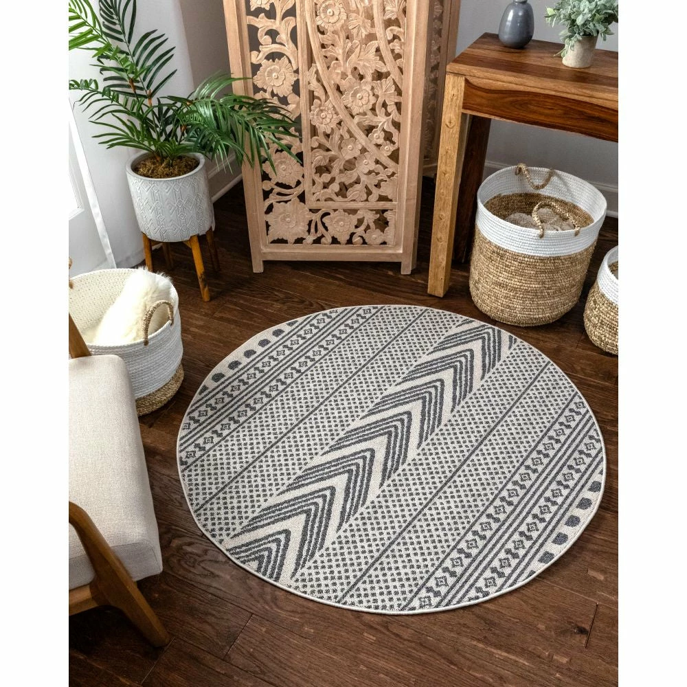 Well Woven Cruce Tribal Moroccan Geometric Grey Kilim-Style Rug 19 Well Woven Cruce Tribal Moroccan Geometric Grey Kilim-Style Rug