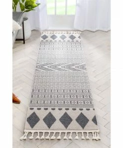 Well Woven Cruce Tribal Moroccan Geometric Grey Kilim-Style Rug 31 Well Woven Cruce Tribal Moroccan Geometric Grey Kilim-Style Rug