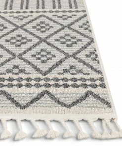 Well Woven Covina Tribal Geometric Diamond Grey Kilim-Style Rug Global