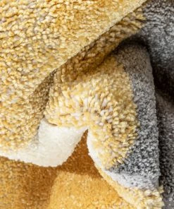 Well Woven Namib Modern Geometric Yellow High-Low Rug