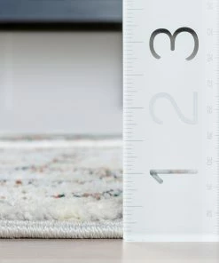 Well Woven Atacama Diamond Geometric Pattern Grey High-Low Rug