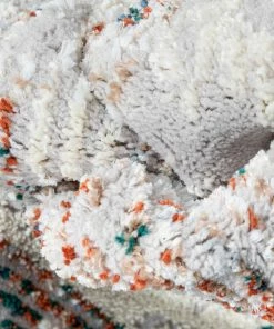 Well Woven Atacama Diamond Geometric Pattern Grey High-Low Rug