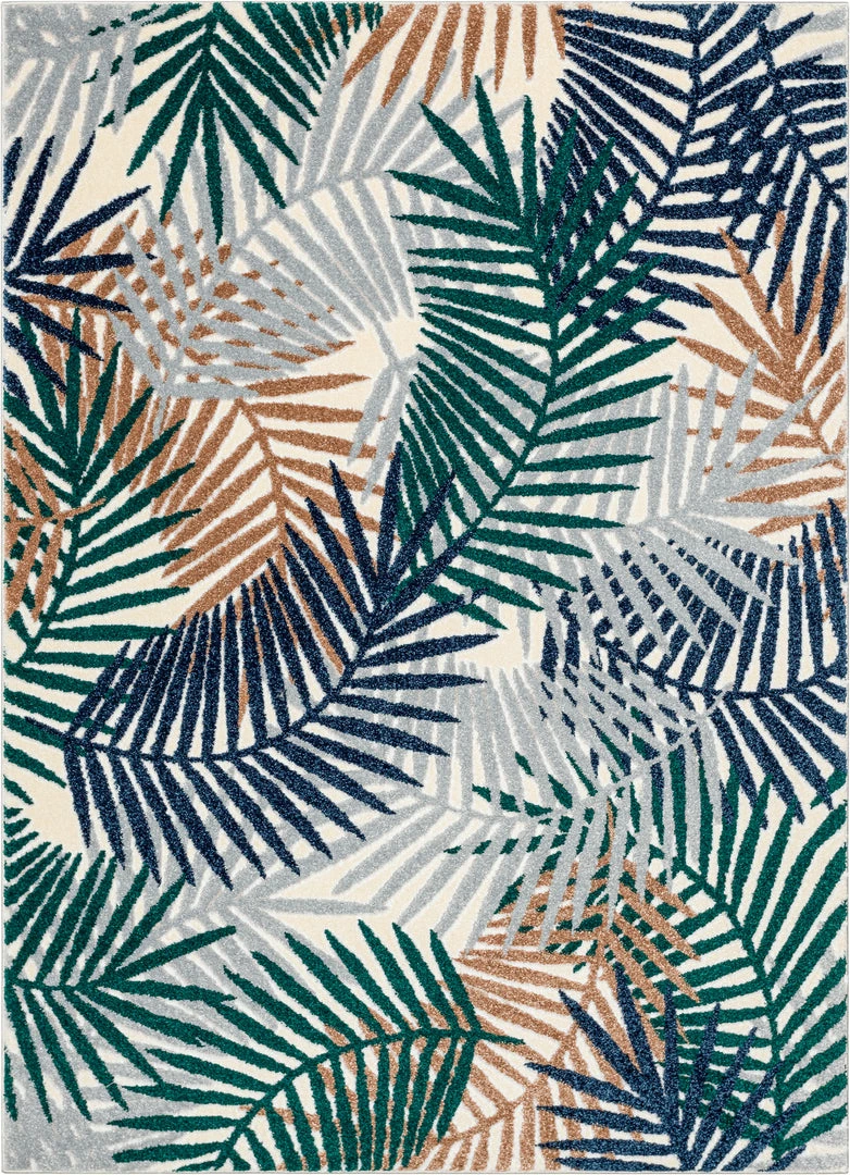 Well Woven Sonoran Abstract Leaves Pattern Green High-Low Rug Geometric 2 Well Woven Sonoran Abstract Leaves Pattern Green High-Low Rug Geometric
