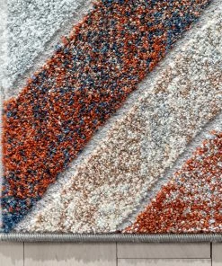 Well Woven Chihua Geometric Blue Multi High-Low Rug