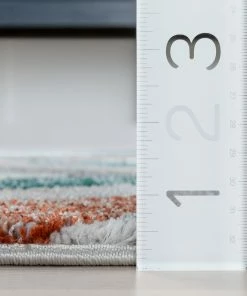 Well Woven Chihua Geometric Blue Multi High-Low Rug