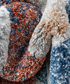 Well Woven Chihua Geometric Blue Multi High-Low Rug