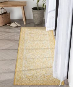 Well Woven Celesine Oriental Medallion Indoor/Outdoor Yellow Flat-Weave Rug 25 Well Woven Celesine Oriental Medallion Indoor/Outdoor Yellow Flat-Weave Rug