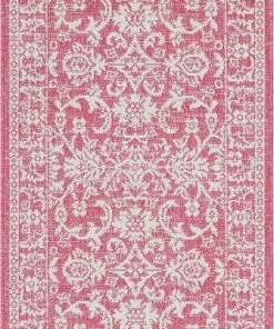 Well Woven Delphi Oriental Persian Indoor/Outdoor Fuchsia Flat-Weave Rug