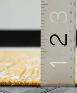 Well Woven Delphi Oriental Persian Indoor/Outdoor Yellow Flat-Weave Rug 22 Well Woven Delphi Oriental Persian Indoor/Outdoor Yellow Flat-Weave Rug