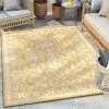 Well Woven Delphi Oriental Persian Indoor/Outdoor Yellow Flat-Weave Rug