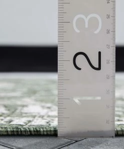 Well Woven Delphi Oriental Persian Indoor/Outdoor Green Flat-Weave Rug 22 Well Woven Delphi Oriental Persian Indoor/Outdoor Green Flat-Weave Rug