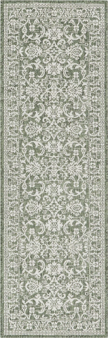 Well Woven Delphi Oriental Persian Indoor/Outdoor Green Flat-Weave Rug 7 Well Woven Delphi Oriental Persian Indoor/Outdoor Green Flat-Weave Rug