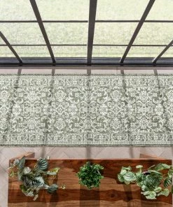Well Woven Delphi Oriental Persian Indoor/Outdoor Green Flat-Weave Rug 21 Well Woven Delphi Oriental Persian Indoor/Outdoor Green Flat-Weave Rug