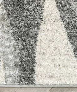 Well Woven Toro Modern Ogee Geometric Ivory Rug