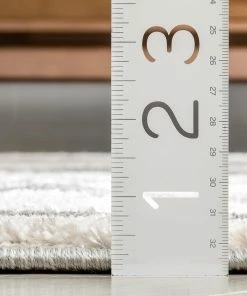 Well Woven Toro Modern Ogee Geometric Ivory Rug