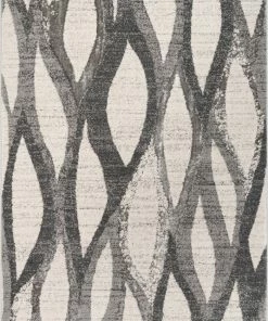 Well Woven Toro Modern Ogee Geometric Ivory Rug