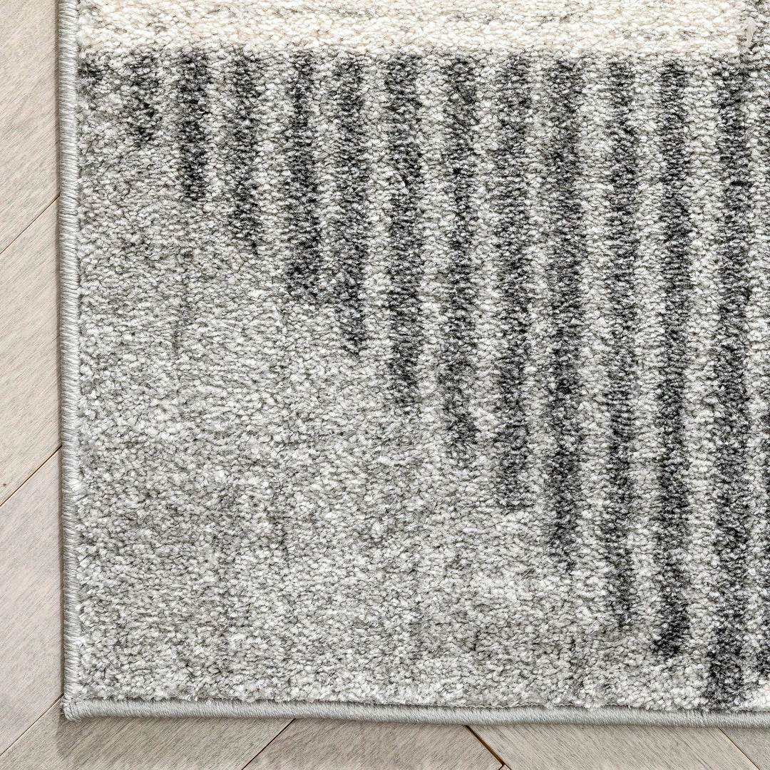 Well Woven Lujo Mid-Century Modern Geometric Grey Rug 4 Well Woven Lujo Mid-Century Modern Geometric Grey Rug