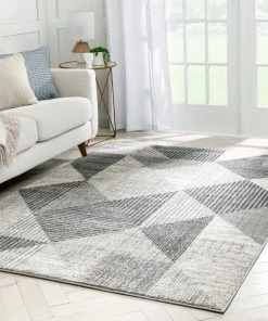 Well Woven Lujo Mid-Century Modern Geometric Grey Rug 15 Well Woven Lujo Mid-Century Modern Geometric Grey Rug