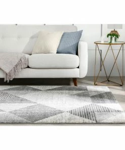 Well Woven Lujo Mid-Century Modern Geometric Grey Rug 16 Well Woven Lujo Mid-Century Modern Geometric Grey Rug