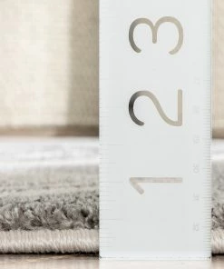 Well Woven Odette Botanical Transitional Leaves Grey Vintage Rug