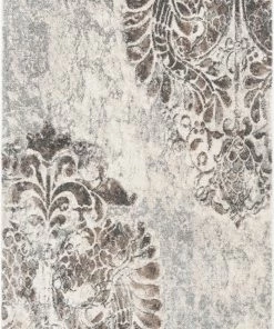Well Woven Maisie Botanical Damask Pattern Ivory Vintage Rug Global