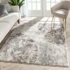 Well Woven Maisie Botanical Damask Pattern Ivory Vintage Rug Global