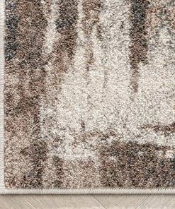 Well Woven Francis Abstract Brushstroke Ivory Vintage Rug Global