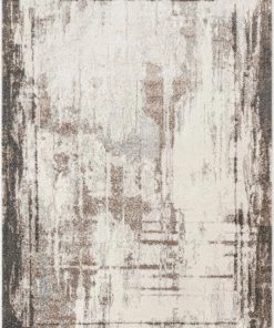 Well Woven Francis Abstract Brushstroke Ivory Vintage Rug Global