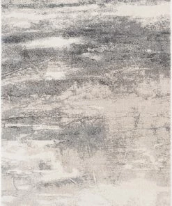 Well Woven Norman Abstract Distressed Ivory Vintage Rug