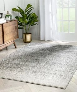 Well Woven Madia Industrial Solid & Striped Distressed Grey Rug Global 15 Well Woven Madia Industrial Solid & Striped Distressed Grey Rug Global