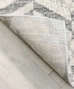 Well Woven Cordoba Modern Geometric Diamond Pattern Grey Rug