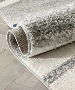 Well Woven Cerro Modern Geometric Distressed Grey / Blue Rug Global