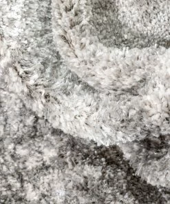 Well Woven Cerro Modern Geometric Distressed Grey / Blue Rug Global