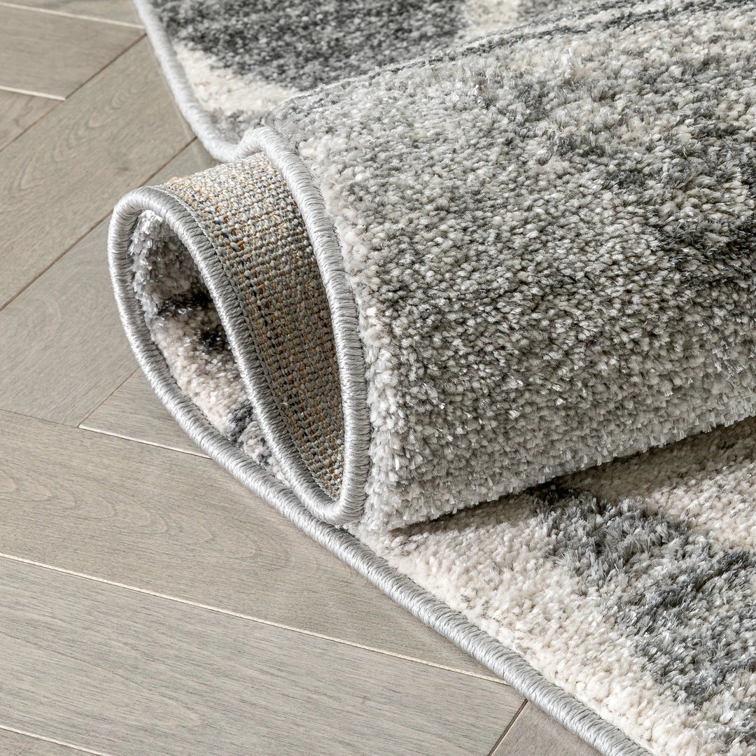 Well Woven Minas Distressed Geometric Diamond Pattern Grey Rug 9 Well Woven Minas Distressed Geometric Diamond Pattern Grey Rug