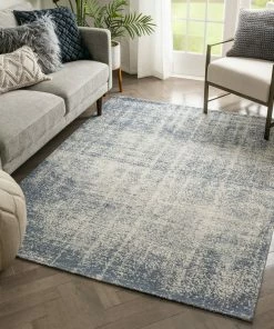 Well Woven Atri Modern Distressed Abstract Beige Kilim-Style 5'3