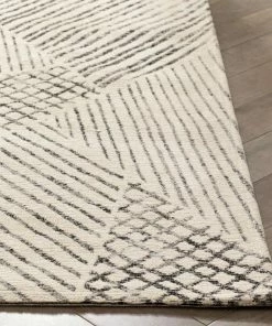 Well Woven Este Mid-Century Modern Geometric Distressed Grey Kilim-Style Rug Global