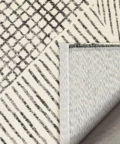 Well Woven Este Mid-Century Modern Geometric Distressed Grey Kilim-Style Rug Global